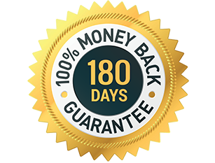 180 days of Money-Back-Guarantee