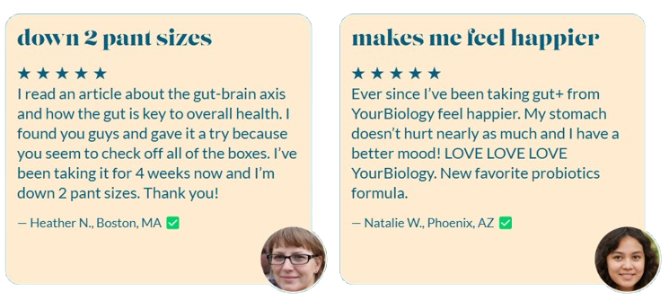 Yourbiology Gut+ Customer reviews